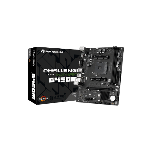 Maxsun Challenger B450M AM4 mATX Motherboard Maxsun Challenger B450M AM4 mATX Motherboard